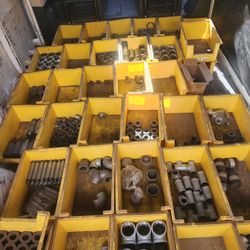 Lot Of Galvanized Parts .