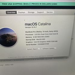 Max Book Pro Lap Top $300