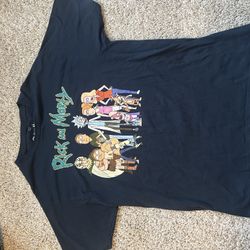 large rick and morty T shirt 