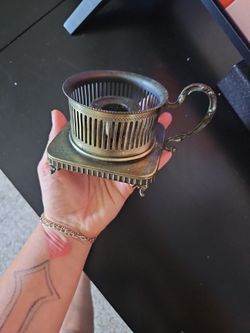 Made In Italy Antique Brass Candle Holder