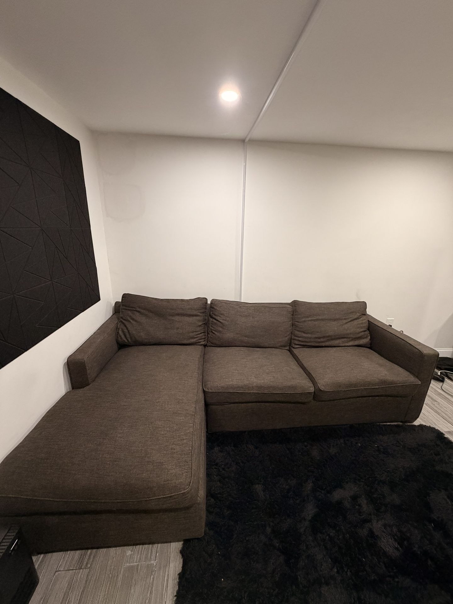 Crate & Barrel Lounge 2-Piece Sectional Sofa (Left Arm Chaise)