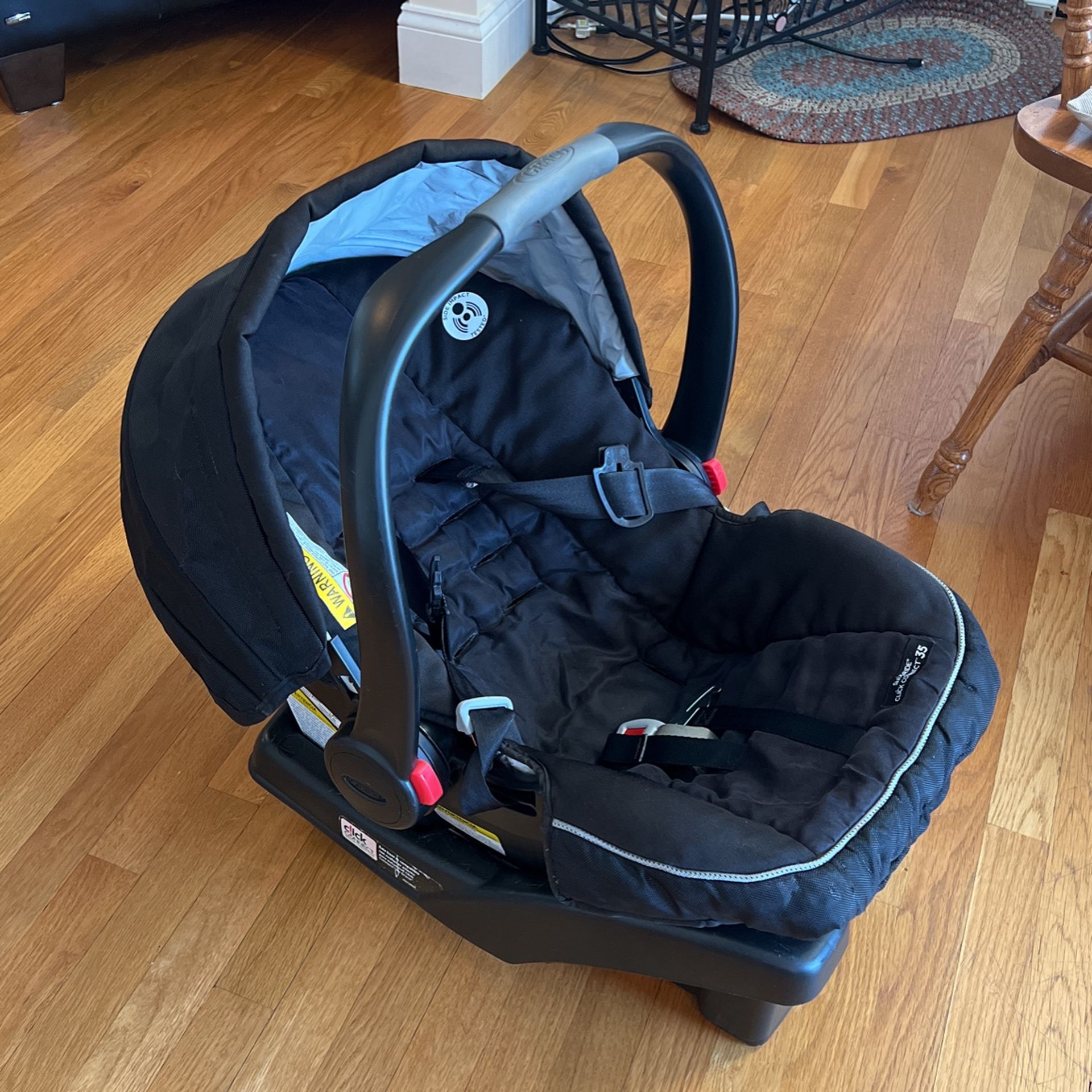 Car Seat + Base = ‘GRACO’ SNUGRIDE CLICK CONNECT 35