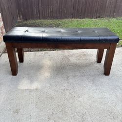 Padded Wood Bench 