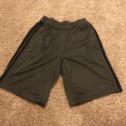 Gray And black Adidas shorts
