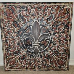 Fleur de Lis Metal Wall Art, New