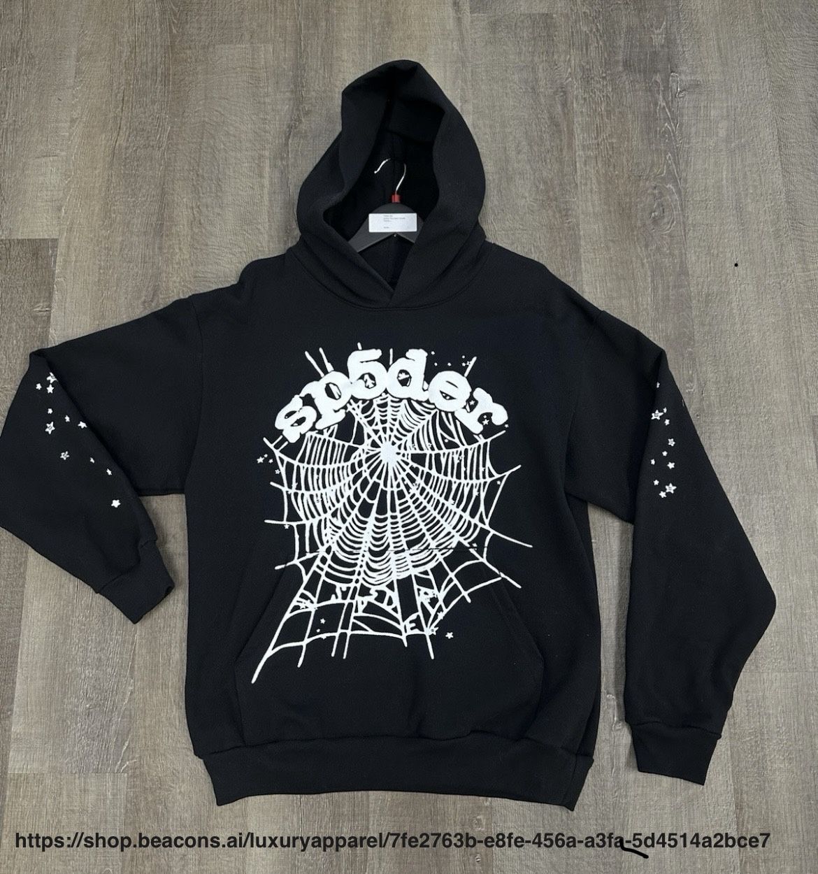 Black OG Web Sp5der Hoodie (All Sizes) ***MESSAGE US BEFORE ORDERING
