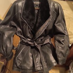 Wilson Mink Leather Jacket Excellent Condition 