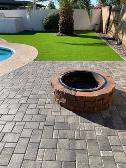 Pavers turf travertine sod
