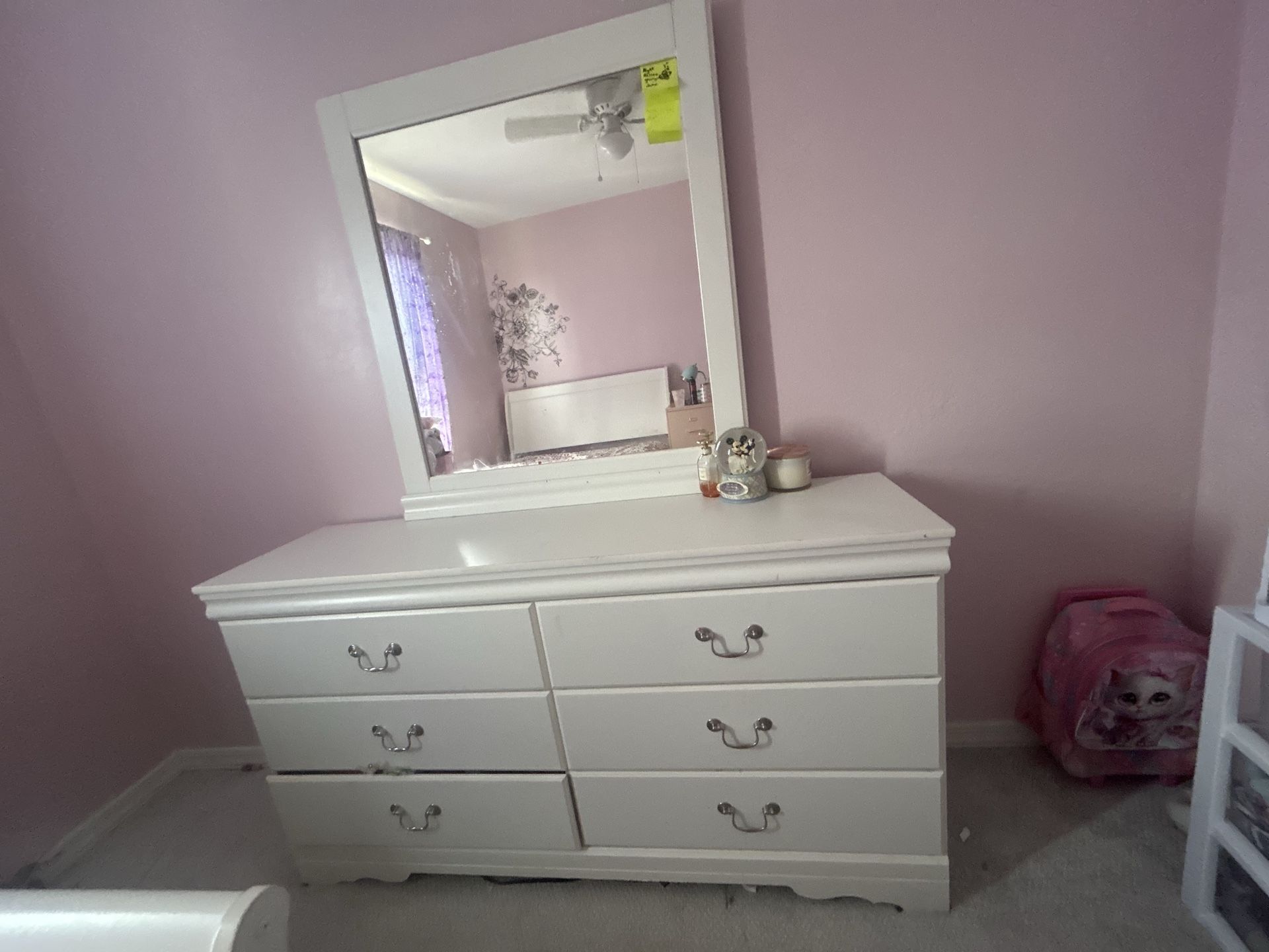 Dresser with mirror