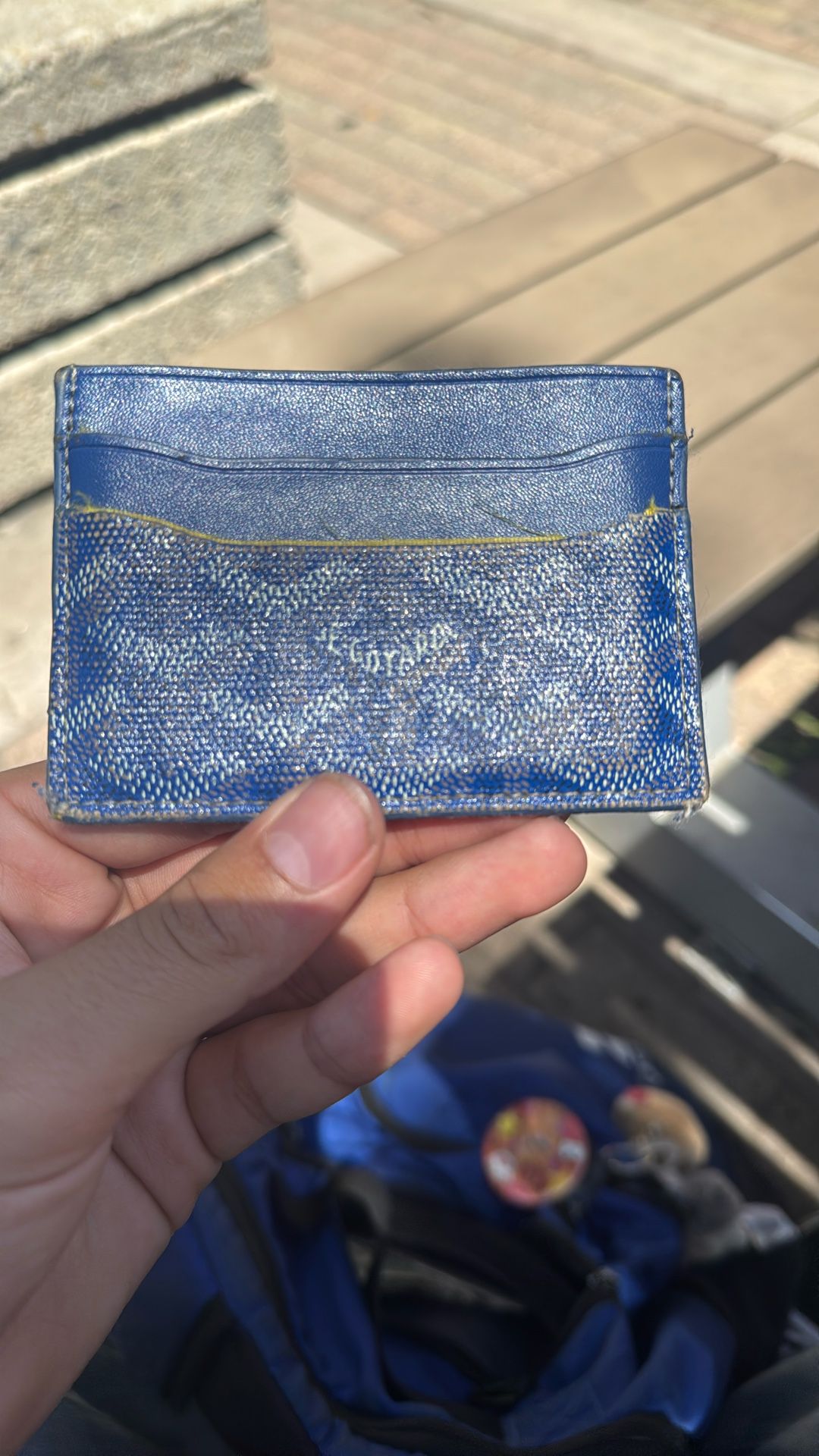 Goyard Paris Wallet Blue
