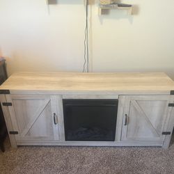 Farmhouse Fire Place Tv Stand 