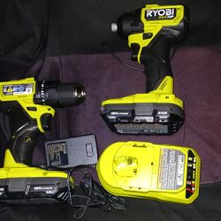 Ryobi Drills 2 With Battery And Charger