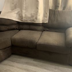 Brown L-shape Couch