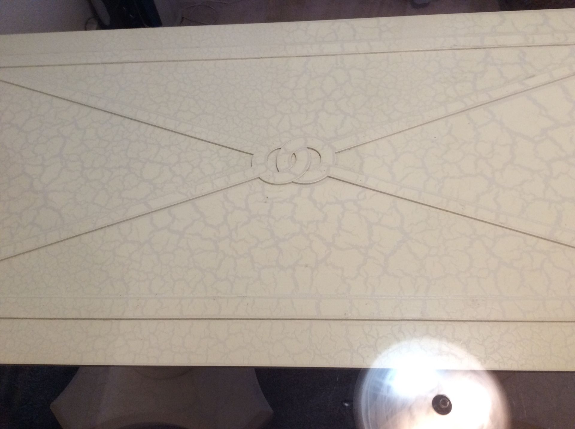 Six Piece Glass Top Dinette Set