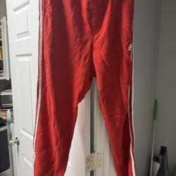Adidas Red Sweatpants Joggers L