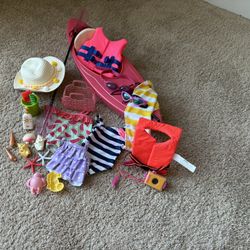 Our Generation Doll Canoe Set
