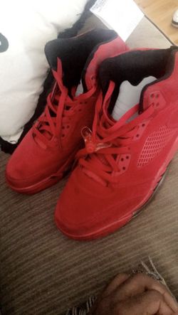 jordan red 5 size 11
