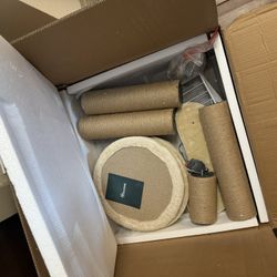 Brand New Open Box Cat Tree With Litter Box Cabinet