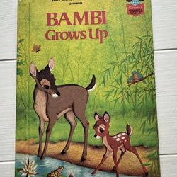 🌿 Bambi Grows Up – Walt Disney Presents (1979, Hardcover) Vintage Classic