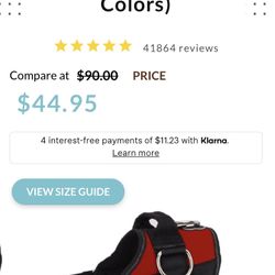 Joy Ride Standard Harness-Size Medium