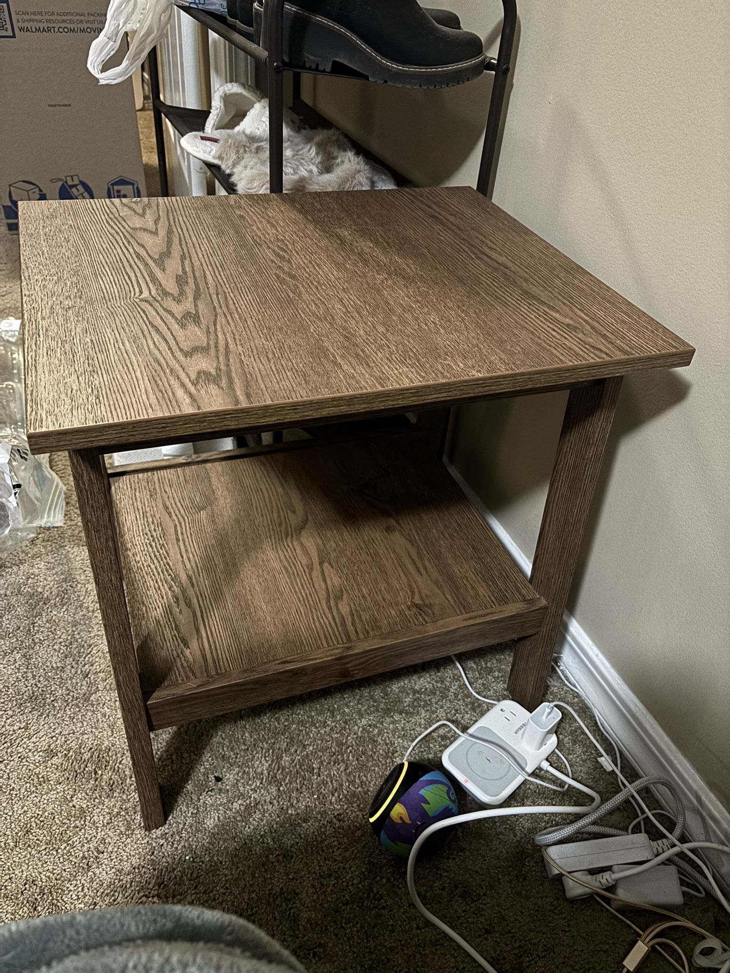 Brown End Table/Nightstand/Printer Table