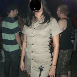 Pinup Sexy Military Vintage Costume 