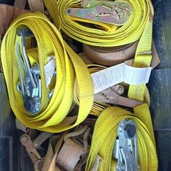 7 Heavy Duty Straps ,tow Truck