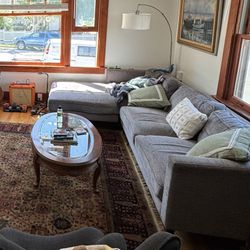 Grey Couch Living Spaces