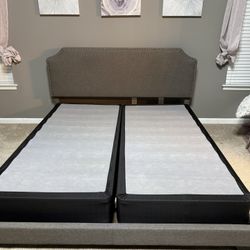 King Bed Frame And Box Spring 