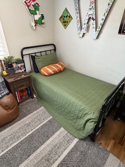 Bed & Nightstand