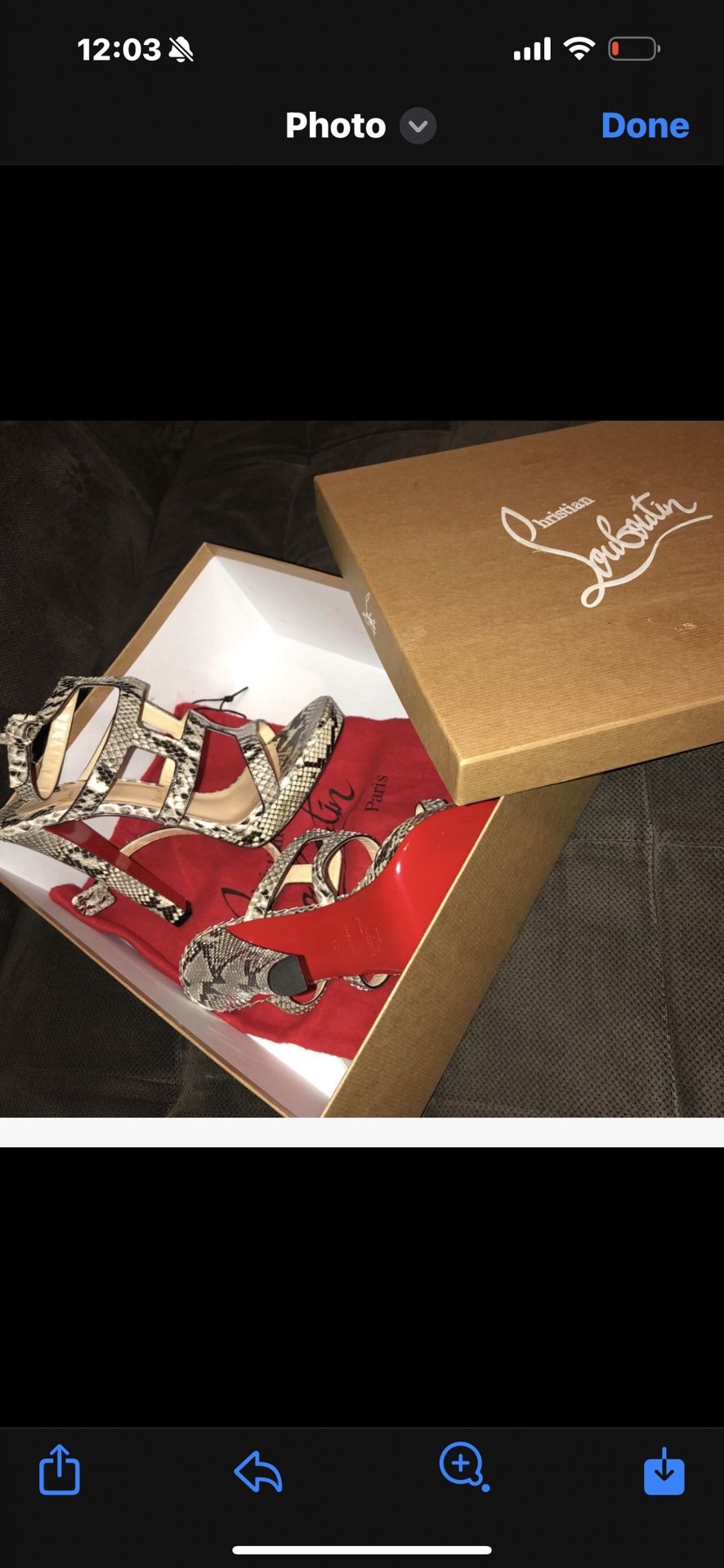 Python Snakeskin Christian Louboutin High Heels