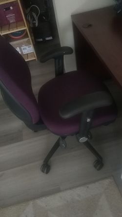 Purple office chair