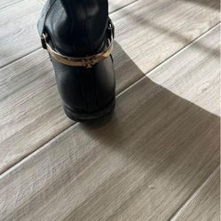 Tory Burch Black Leather Boots