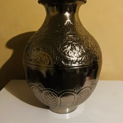 Round Metal Vase