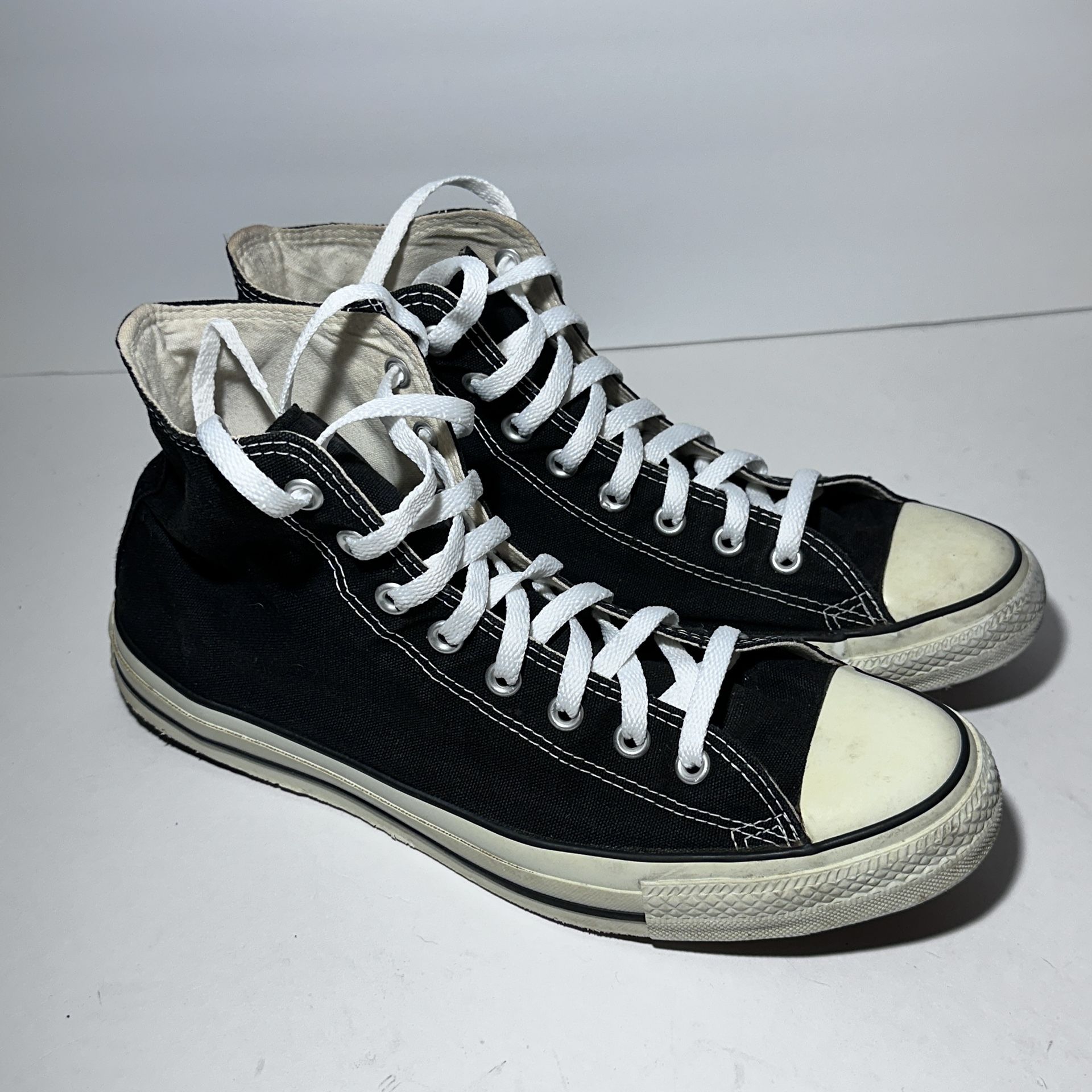Converse Chuck Taylor All Star black canvas high top shoes mens 11.5