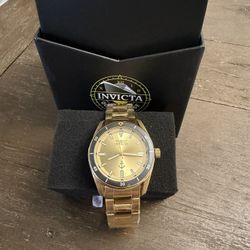 INVICTA Men 39mm Stainless Steel , Gold Color. 