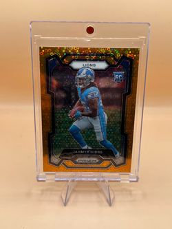 2023 Jahmyr Gibbs Orange Disco Prizm Rookie card🔥