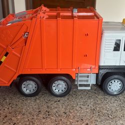 Orange Recycling Truck 