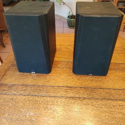 Pair Of Svs Prime Bookshelf Speakers Black Ash
