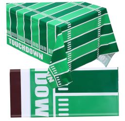 Football Field Tablecloth for Parties Rectangle Disposable Tablecloths