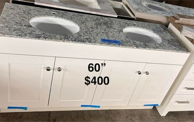 60in Double Bathroom Vanity with Top