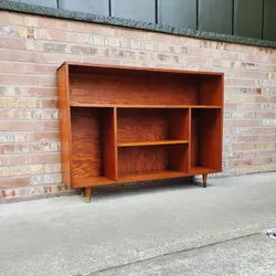 Mid Century Modern Bookshelf Bookcase Display Shelf Vintage