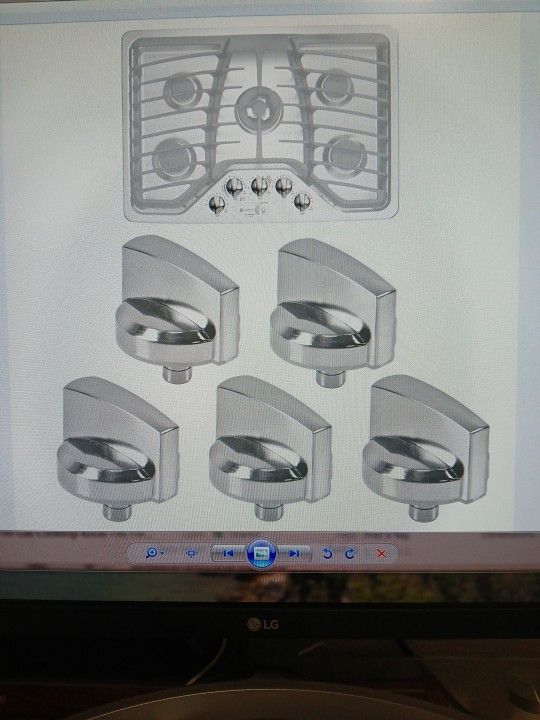 5 Gas Stove Knobs Fit GE Stove -Read Description