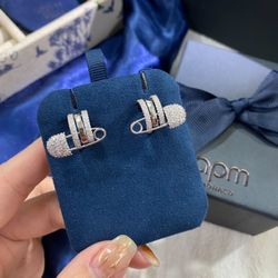 APM Three Circle Stud Earrings