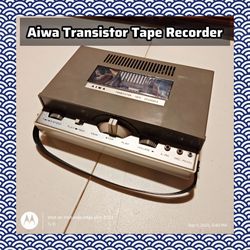 Vintage Aiwa Transistor Tape Recorder (read info)