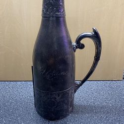 Antique Silver Plated Wine Bottle Holder