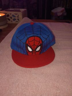 Spider man snap back hat kids