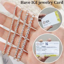 Luxury 14K Solid Gold 7” Eternity Band with Dazzling Lab-Grown Diamond – Ethical Sparkle, Timeless Elegance!