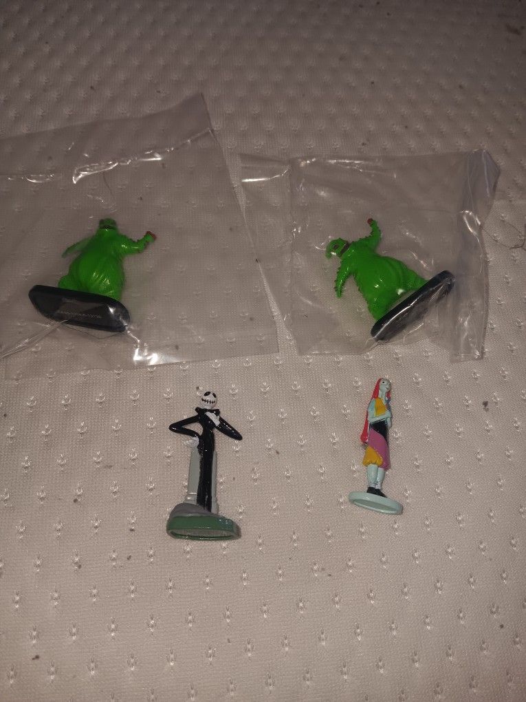 4 Nightmare Before Christmas Disney Collector Packs Jack Sally Mini Figures