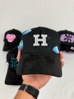 Dandy días nublados Black Baseball Cap Rhinestone Logo